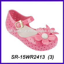 Chaussures en pétale rose enfants chaussures pvc enfants chaussures mélisse jelly beans